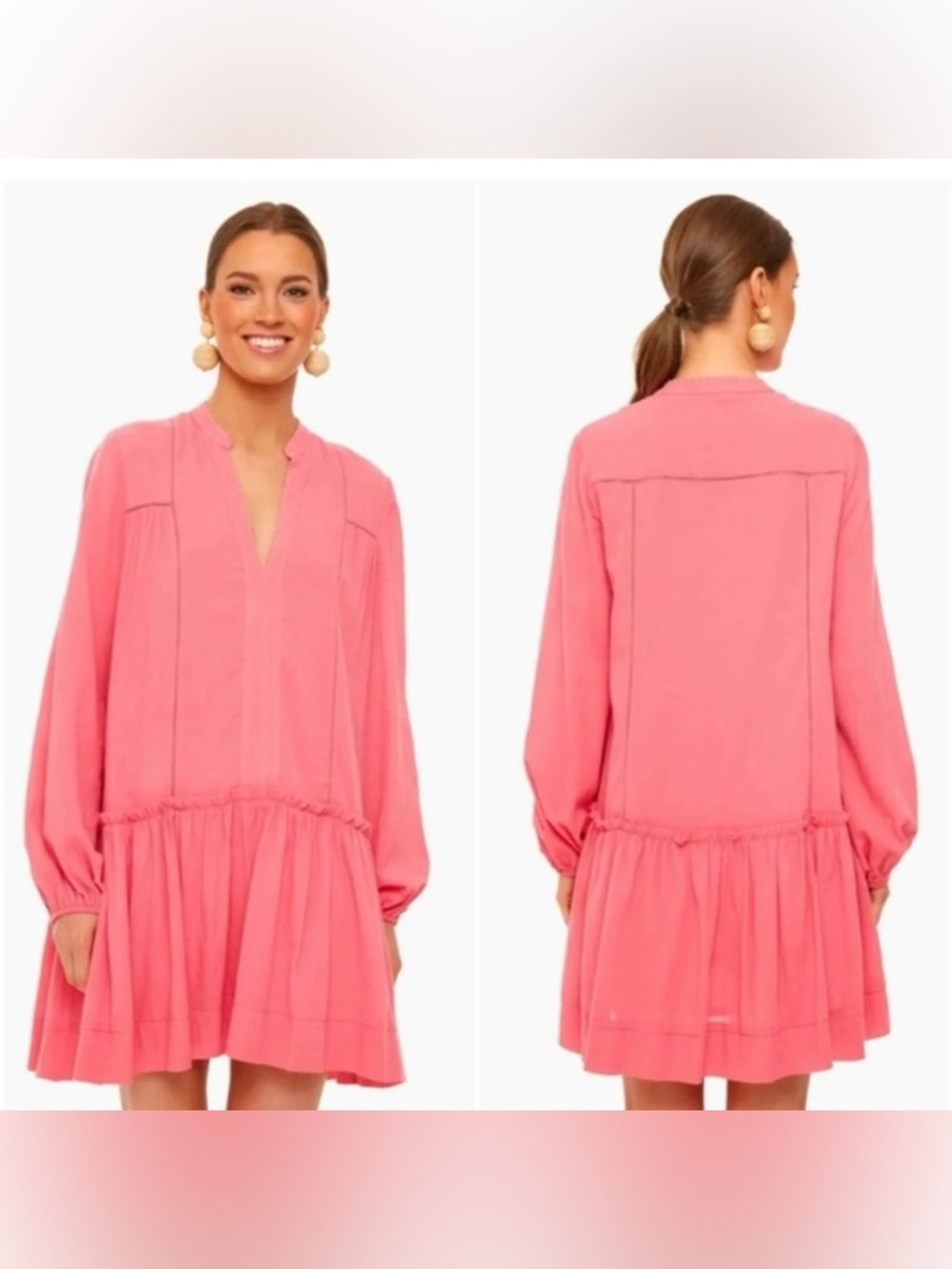 Pomander Place Coral Pink Mini Dress
